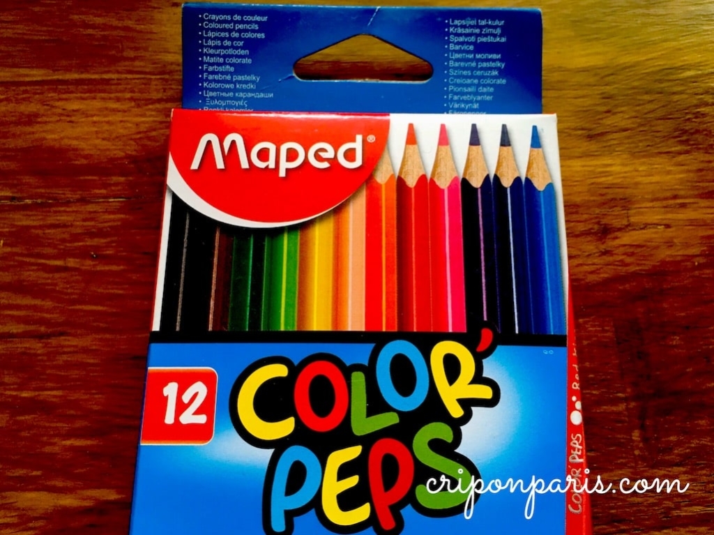 マペッドの色鉛筆セット12色