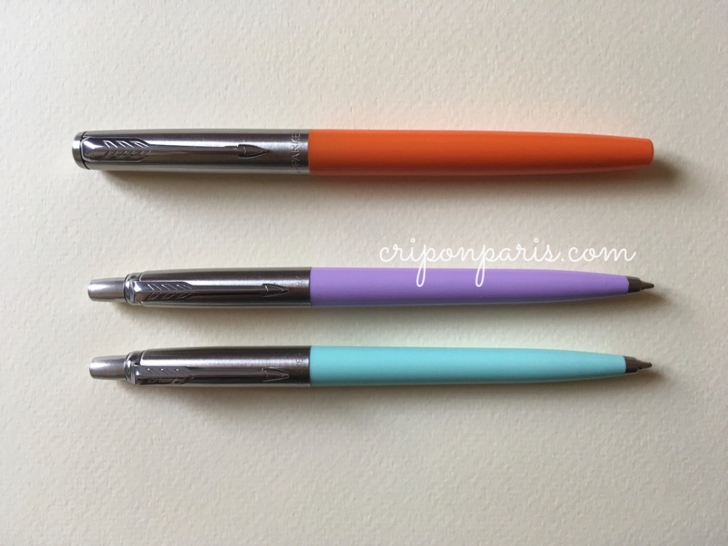 ジョッターの万年筆とボールペンを比較