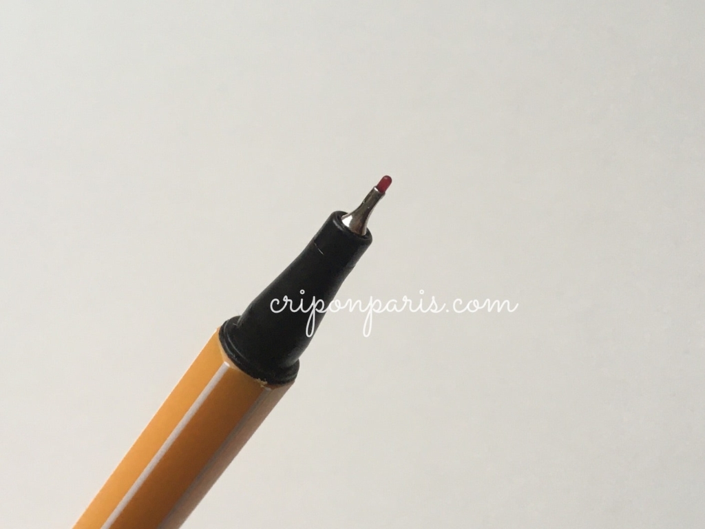 0.4mmの線が書けるペン先