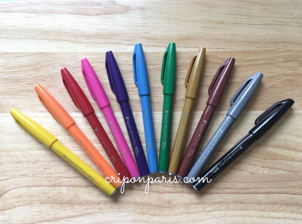 全色24色!ぺんてる「筆タッチサインペン」新色もまとめてレビュー 文房具と遊ぶ